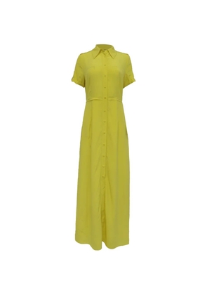 Diane Von Furstenberg Vintage button-up shirt dress - Yellow