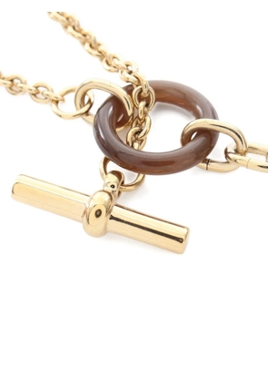 Hermès Pre-Owned 2000s Chaîne d'Ancre buffalo horn necklace - Brown