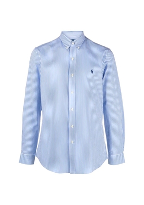 Polo Ralph Lauren striped logo-embroidered shirt - Blue