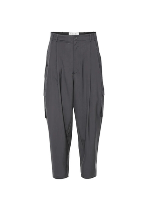 House Of The Very Islands Nathan pleated cargo pants - Grey