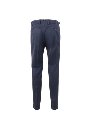 Berwich Retrolong herringbone tailored trousers - Blue