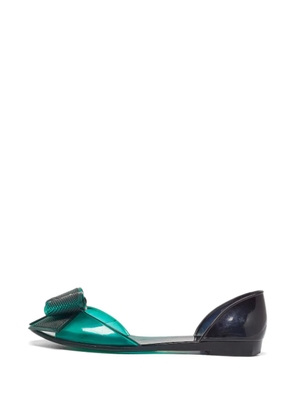 Ferragamo Pre-Owned jelly Barbados ballet flats - Green