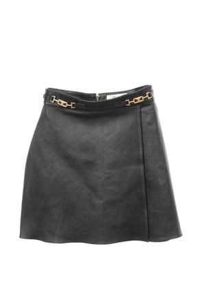 Celine Pre-Owned Triomphe lambskin skirt - Black
