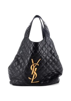 Saint Laurent Pre-Owned Icare Shopping Quilted Leather Maxi tote bag - Black