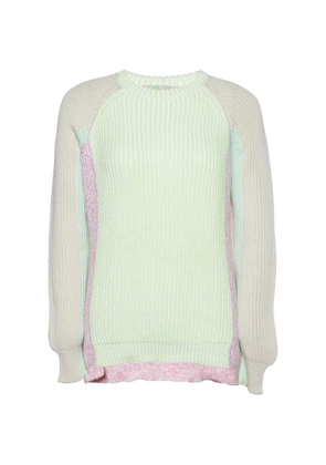 Stella McCartney Pre-Owned colorblock rib-knit sweater - Green