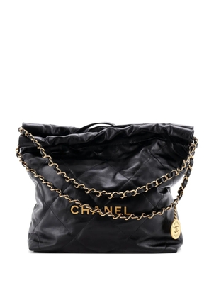 CHANEL Pre-Owned 22 Chain Quilted Calfskin Small hobo bag - Black