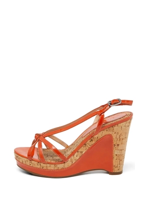 Marc Jacobs Vintage wedge-sole slingback sandals - Orange