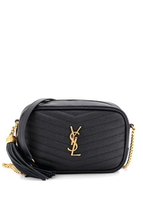 Saint Laurent Pre-Owned Lou Camera Bag Matelasse Chevron Leather Mini crossbody bag - Black