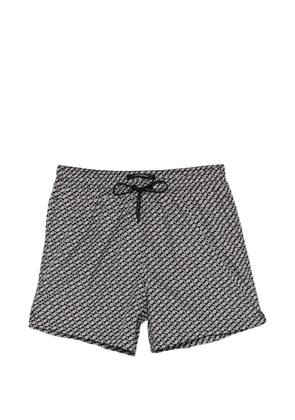 Tagliatore geometric-print swim shorts - Black