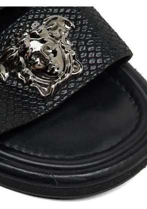 Versace Pre-Owned Medusa crisscross sandals - Black