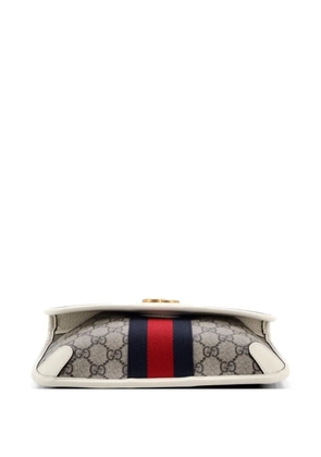 Gucci Pre-Owned Ophidia Flap GG Coated Canvas with Leather belt bag - Neutrals