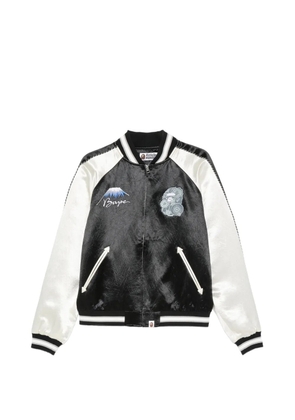 A BATHING APE® embroidered Bape souvenir jacket - Blue