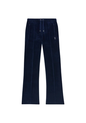 Juicy Couture diamanté velour track pants - Blue