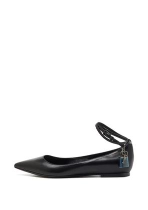 Tom Ford Vintage ankle-wrap ballet flats - Black
