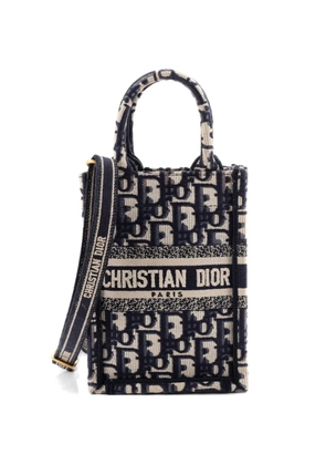 Christian Dior Pre-Owned Book Tote Phone Bag Oblique Canvas Mini crossbody bag - Blue
