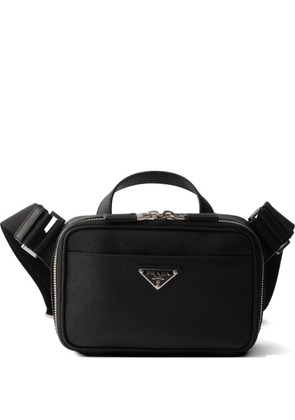 Prada Saffiano-leather shoulder bag - Black