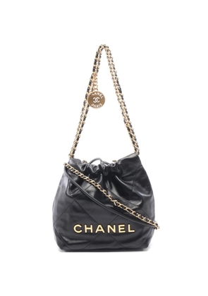 CHANEL Pre-Owned 2021s mini Chanel 22 chain shoulder bag - Black