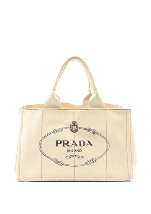 Prada Pre-Owned 2000s Canapa logo-printed tote bag - Neutrals