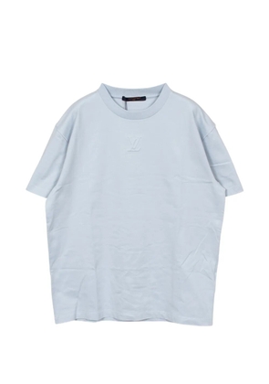 Louis Vuitton Pre-Owned 2020s LV-logo T-shirt - Blue
