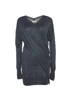 MARANT ÉTOILE draped mini dress - Grey