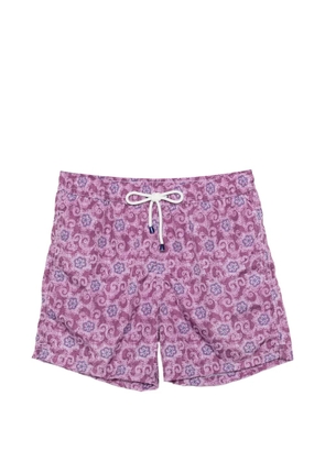 ROSI floral-print drawstring swim shorts - Pink