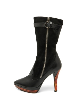 Casadei Vintage leather ankle boots - Black