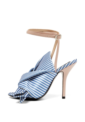 Nº21 striped knotted sandals - Blue