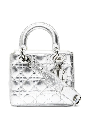 Christian Dior Pre-Owned 2017 Lady Dior Cannage handbag - Silver