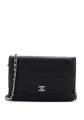 CHANEL Pre-Owned Sevruga Wallet on Chain Caviar shoulder bag - Black