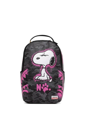 Sprayground Snoopy camouflage-print backpack - Black