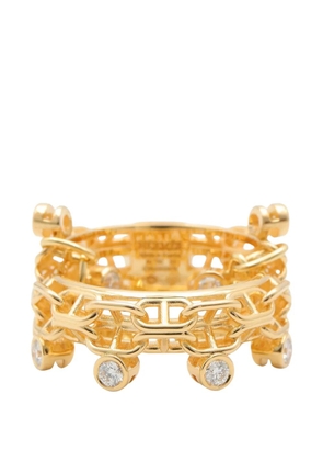 Hermès Pre-Owned 2010s Calypso diamond ring - Gold