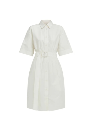 Ferragamo cotton and silk shirt dress - White