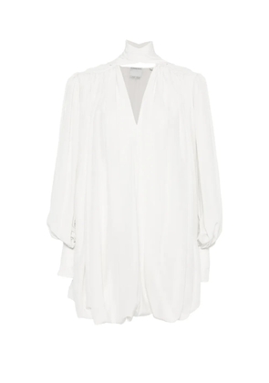 CALVIN KLEIN COLLECTION mini Allegra pleated-bubble dress - White