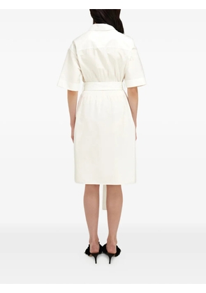 Ferragamo cotton and silk shirt dress - White