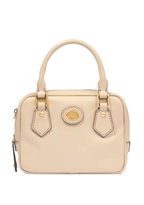 The Bridge logo-plaque tote bag - Neutrals
