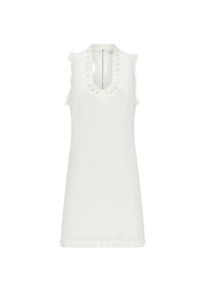Ferragamo short denim dress - White