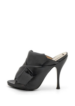 Nº21 Ronny pleated sandals - Black
