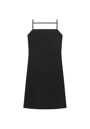 Courrèges bi-material mini dress - Black