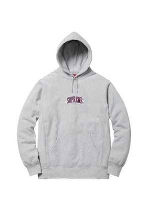 Supreme Glitter Arc logo-detail hoodie - Grey