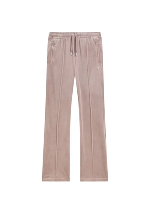 Juicy Couture velour-diamanté track pants - Neutrals