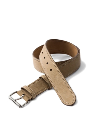 Prada nubuck leather belt - Neutrals