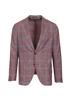 Al Duca D’Aosta 1902 checked single-breasted blazer - Red