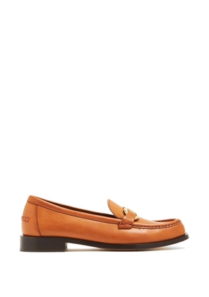 Ferragamo Gancini leather loafers - Brown