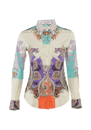 Etro Pre-Owned paisley-print long-sleeve shirt - Neutrals