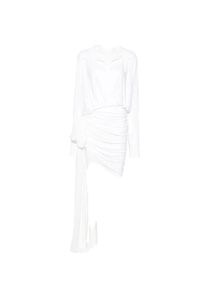 Norma Kamali draped mini dress - White