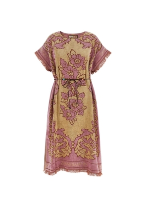 ZIMMERMANN Aster floral-jacquard midi dress - Pink