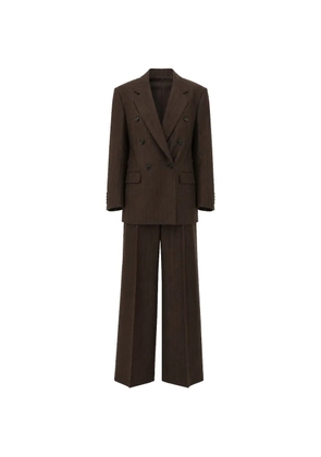Tagliatore pinstripe double-breasted suit - Brown