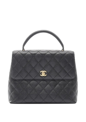 CHANEL Pre-Owned 2002-2003 matelassé turn-lock handbag - Black