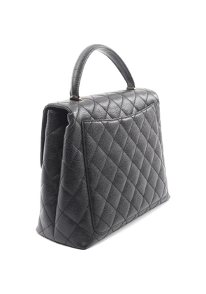 CHANEL Pre-Owned 2002-2003 matelassé turn-lock handbag - Black