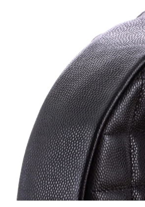 CHANEL Pre-Owned Double Chain Bow Pouch Quilted Caviar Mini hobo bag - Black